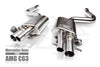 FI Exhaust Mercedes-Benz C63 AMG Front Pipe + Mid X Pipe + Valvetronic Mufflers (Vacuum Valve)