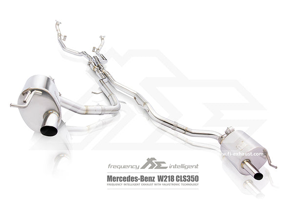 FI Exhaust Mercedes-Benz CLS350 Mid X Pipe + Valvetronic Mufflers