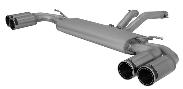 REMUS Sport Exhaust Axle-back-system with 4 polished street race tips for Porsche Cayenne I Turbo Type 955